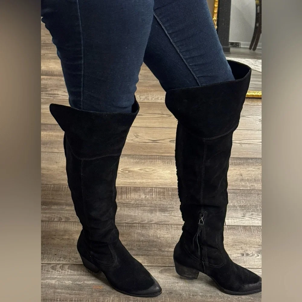 Dolce Vita Black Over-the-Knee Boots